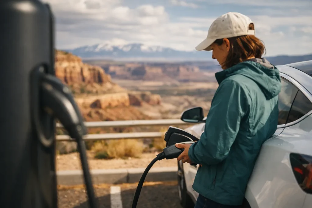 Routes électriques et parkings panoramiques en Utah
