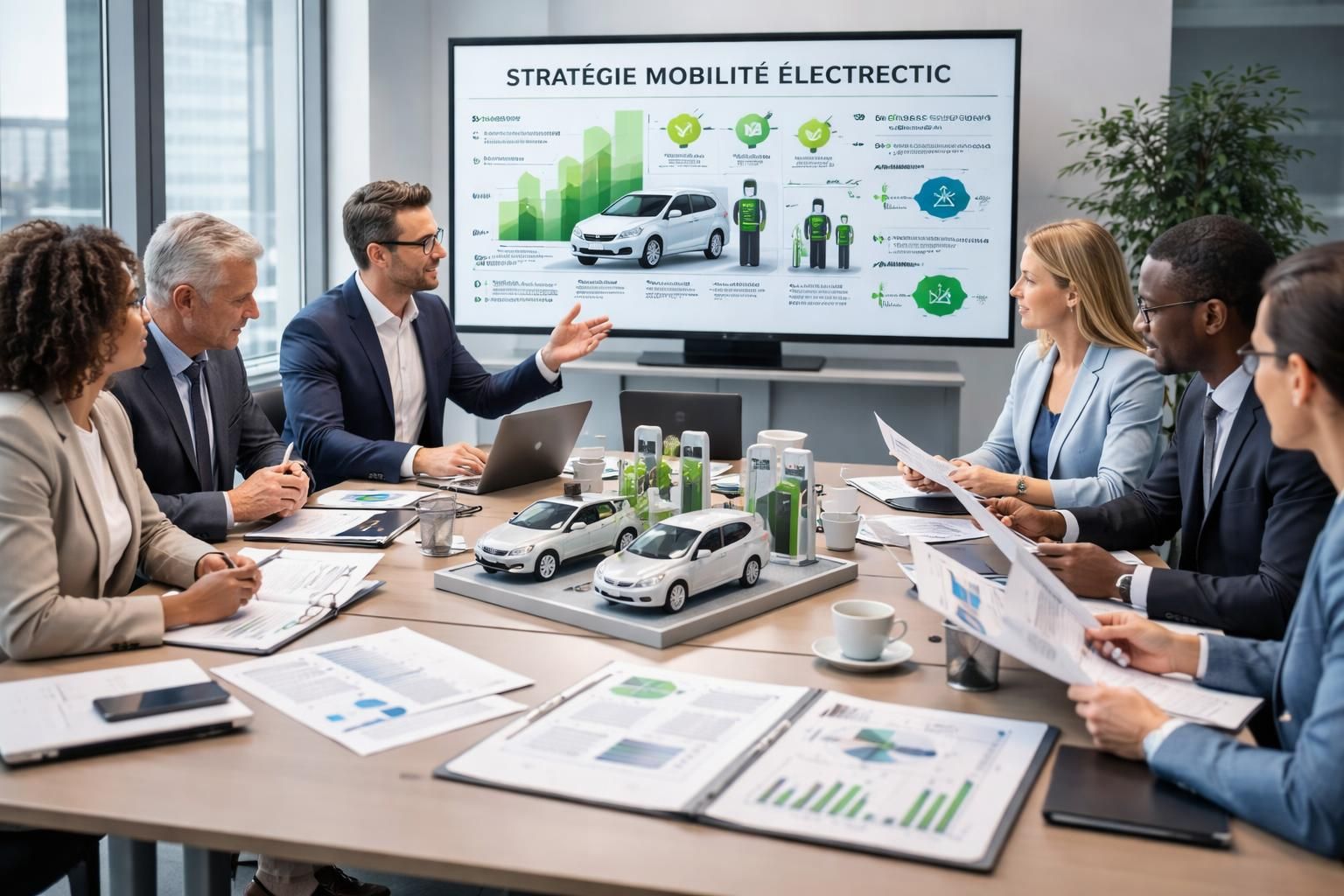 découvrez nos services de conseil spécialisés pour accompagner les entreprises dans leur transition vers la mobilité électrique, optimisant performance et durabilité.