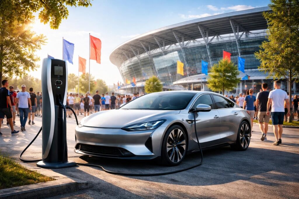 Voiture électrique : l’avenir du transport pour les événements sportifs