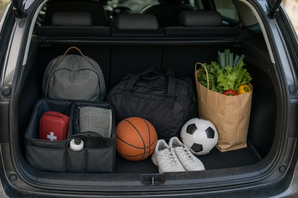Rangement coffre voiture : organisation optimale et espace maximisé