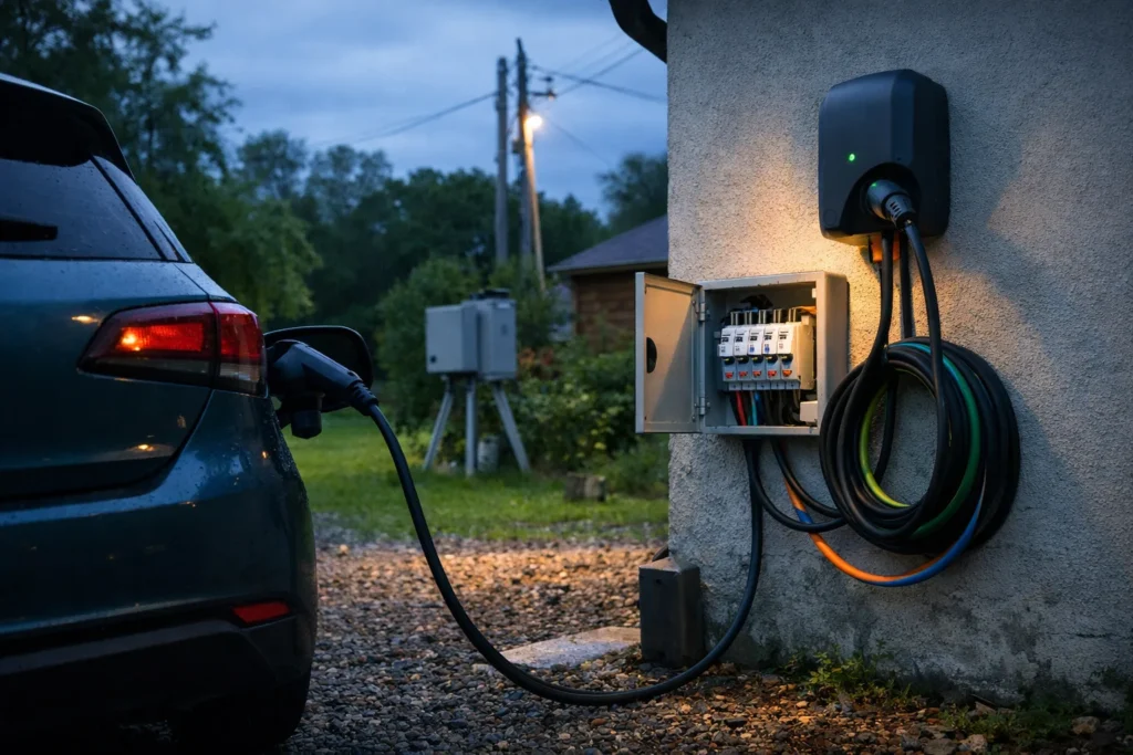 Recharger chez soi en 11 kW demande du triphasé, pas un gros câble